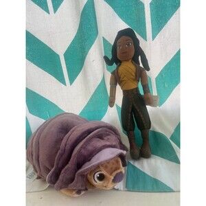 Raya and Tuk tuk The Last Dragon Plush 10" Doll Stuffed Toy Disney Store tuk tuk